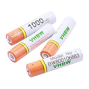vhbw 4 x AAA, Micro, R3, HR03 accu 1000 mAh compatibel met Siemens Gigaset AS285, C300, C590, C595, C610, C610A, C610H…
