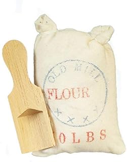 Melody Jane Dollhouse Flour Sack & Scoop Old Fashioned Kitchen Store Shop Accessory