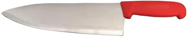 10" Chef Knife Choose Your Color - Razor Sharp Commercial Kitchen Cutlery - Cook's Knives (red)
