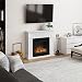 Chimenea eléctrica TAGU Larsen con Fuego Eléctrico Powerflame de 23 pulgadas, 1500W,...