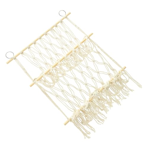 Double couche hamac de rangement maille pour peluches avec support mural décoratif