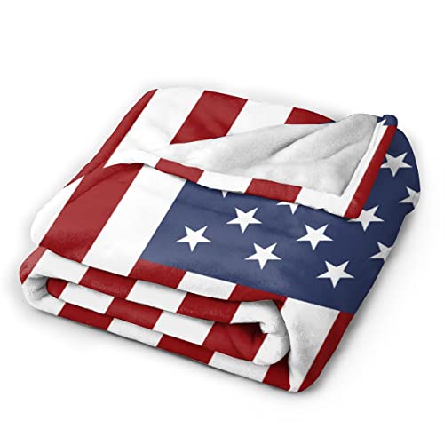 Maylian Us Flag 3D Print Flannel Throw Blanket Coral Fleece Decorative Blankets Soft Luxury Cozy Blanket For Stadium Couch Bed Sofa Chair Gift (40 * 50 Inch,1) #TOP4