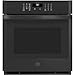 GE JKS3000DNBB 27" Singe Wall Oven with 4.3 cu. ft. Capacity Self Clean with Steam Clean Option WiFi Connectivity and Scan to Cook Technology in Black