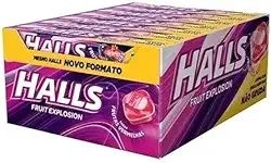 Kit 3 Caixas Bala Drops Halls C/21 Cada - Sabores