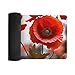 Poppy Flowers Vivid Petals Desk Mat Non-Slip Laptop Writing Pad Large Keyboard Mousepad with Rubber Base 23.6