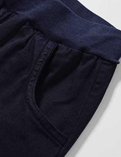 Pantalones tejidos para niños pequeños ropa unisex de punto elástico 2