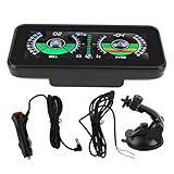 Car Inclinometer Car Tilt Gauge HUD Slope Meter,Universal Intelligent Car Inclinometer Tilt Gauge High Resolution HUD Digital Angle Slope Meter Car Slope Meter for Automobile