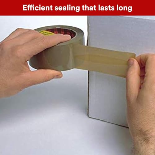 Image of 3M Scotch BOPP Packaging Transparent Tape | 48mm x 50 Meter | Pack of 2 | Strong Adhesive sealant | for Packaging, Decorating and DIY