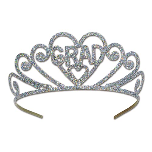 Glittered Metal Graduate Tiara