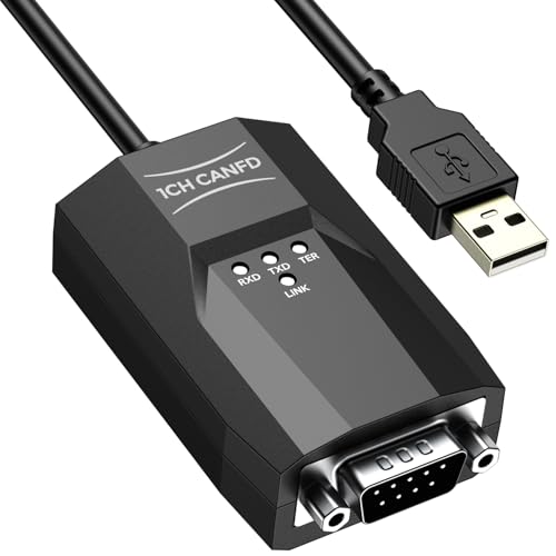 Pibiger USB to CAN Analyzer Cable SavvyCAN-FD- C CAN FD Speed Up to 12M Isolated Against USB 2.5KV CE FCC