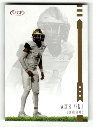 2025 SAGE Low Series Gold #36 Jacob Zeno RC Rookie UAB Blazers Football Trading Card