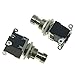 KAISH Pack of 2 Latching Stomp 6-Pin DPDT Electric Guitar Effect Pedal Switch Foot Switch Bypass Black