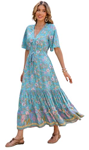 white christmas dresses Venus Floral Poplin Midi Dress | Custard Roses main image 0