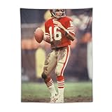 TINCHEW Poster « American Football Quarterbacks Joe Montana » (9) - Art mural - Tapisserie imprimée - Œuvres d'art pour décoration de chambre à coucher, salon - 76,2 x 101,6 cm