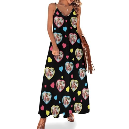 Robe personnalisée pour femmes avec visage le cadeau original pour fête et vacances