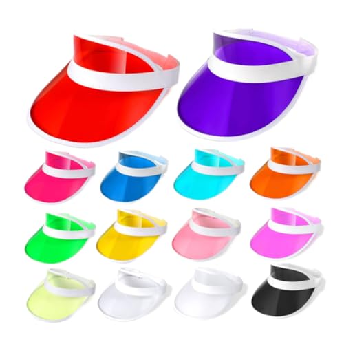 Casquettes touristiques pour excursions d'été : visières transparentes anti-UV de groupe