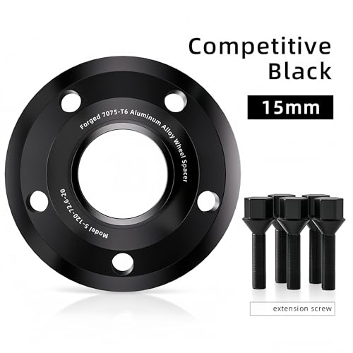 2/4 Uds 5x112 57,1 M14 x .5 espaciador de rueda cubo para placa brida para Volkswagen ID.3(4pcs 15mm)