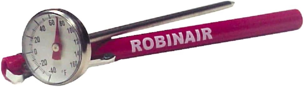 Robinair (10596) Dial Thermometer, -40° to +160°F , Black