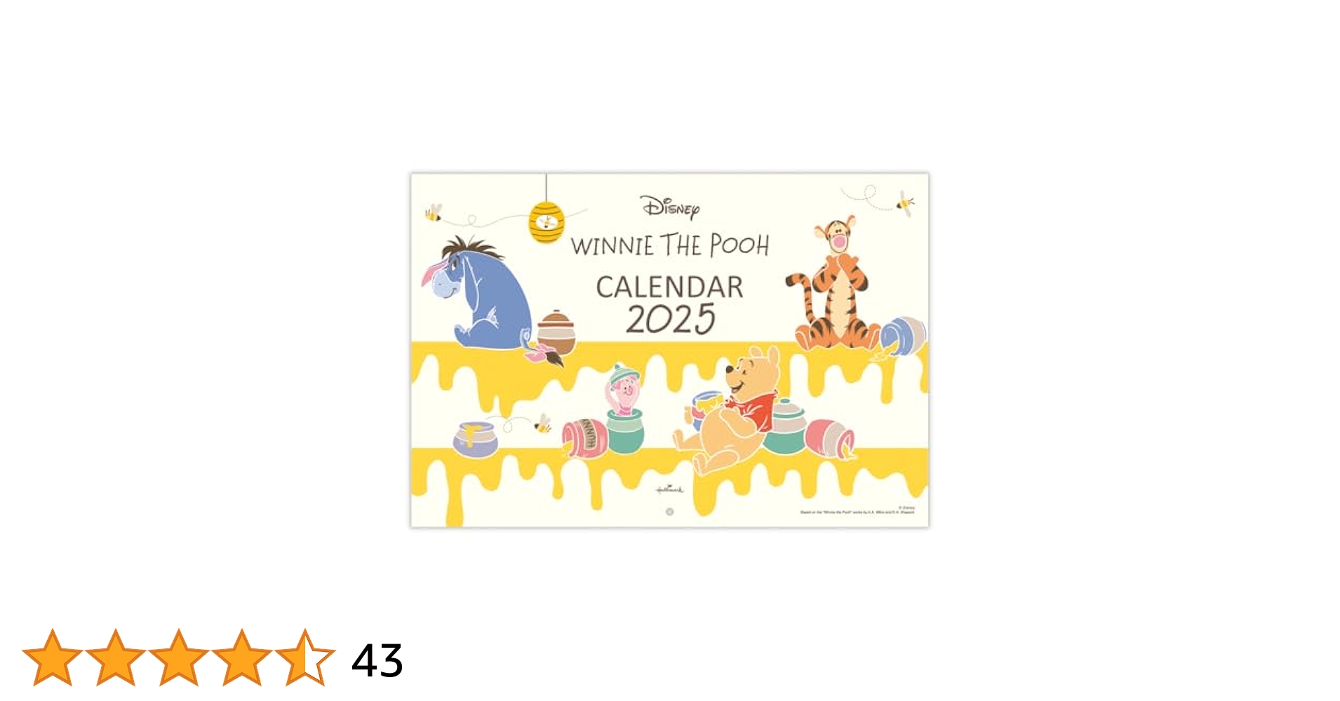✨【プー】✨オリエンタルランド　2025 壁掛け　カレンダー　ディズニー ✨【プー】✨オリエンタルランド 2025 壁掛け カレンダー