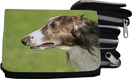 Preisvergleich Produktbild Nanyuk +++ BARSOI Borzoi - GELDBÖRSE : BRIEFTASCHE : PORTMONEE : GELDBEUTEL - BRS 01