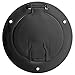 Halotronics RV 5-inch Round Electric Cable Hatch for 30 and 50 Amp Cords (Black)