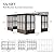 Domi Lean-to Sunroom 12x16FT, Wall Mounted Solarium with Sloping Polycarbonate Roof, Detachable Polycarbonate Screens, 2 Lockable Sliding Doors, Aluminum Gazebo Against Wall Sun Room for Patio Deck