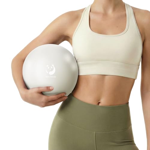 Image of Slim Panda Pilates Ball, 9 Inch Small Exercise Ball, Anti Burst Mini Yoga Ball for Stability, Workout, Barre, Core Strength, Physical Therapy, Balance, Stretching