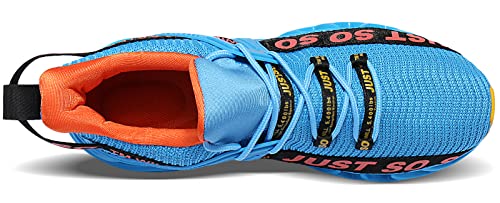 WONESION Mens Casual Atlético Moda Tênis Caminhando Fitness Shoes Tênis Leves