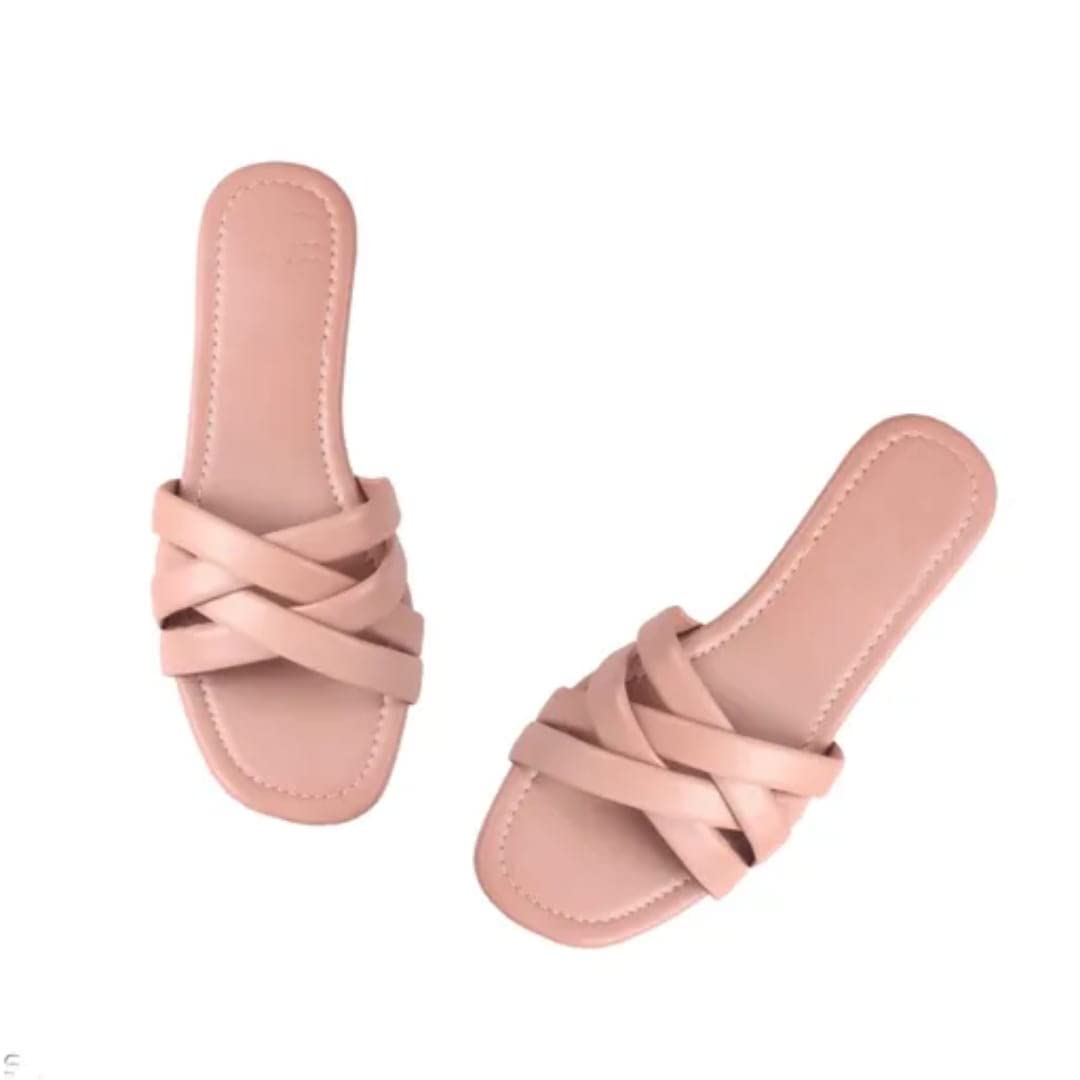 LAPORRA Womens Synthetic & Sole -TPR Slip-On Flats & Sandals - Pink - 5 (B0BTS8XX76) Amazon Price History, Amazon Price Tracker