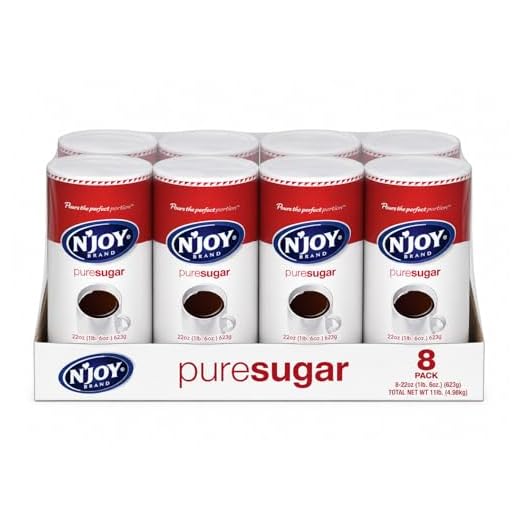 N'JOY Pure Sugar, 8 Pack Canisters