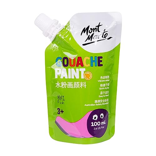 GAOSHA Gouachefarbe, 11 Farben (100 ml Beutel), in Beuteln, reichhaltige Pigmente, verblassend, einfarbige Farbe für