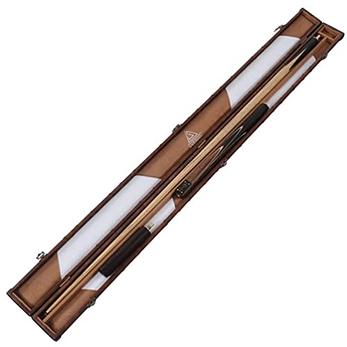CUESOUL Klassisches Handgefertigtes 57 Zoll 18 Unzen 3/4-Snookerqueue mit Rosenholz-Griffstück und Kunstleder-Etui - 9,5 mm Spitze Snookerqueue-Set(CSSC008)