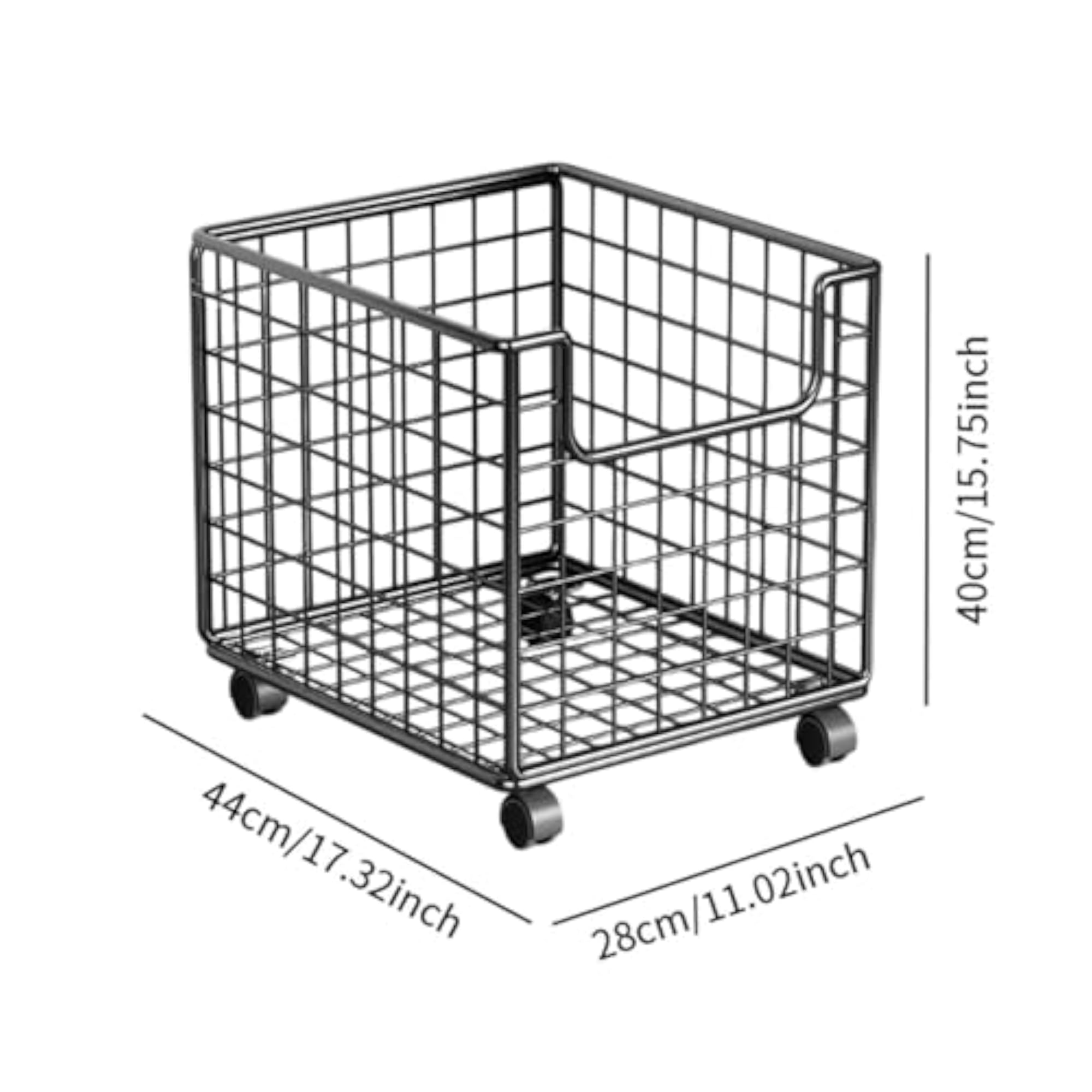 Sturdy Rolling Kitchen Storage Cart for Living Room and Dining Room