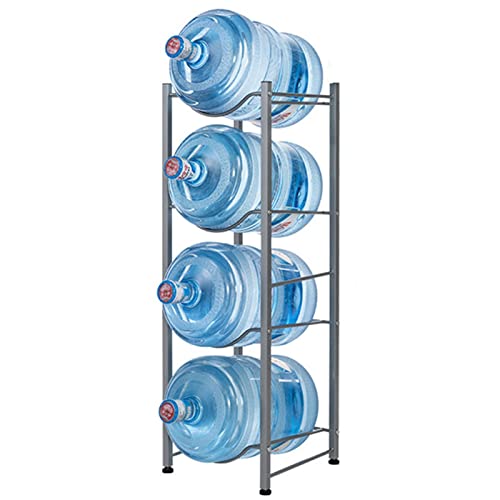 asdchZen Water Jug Holder 3/4/ 5 Tier Water Cooler Jug Holder 5 Gallon, Heavy Duty Stackable Free-Standing Water Jug Rack With Floor Protection, Easy
