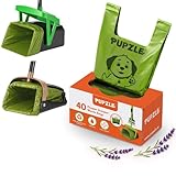 Pupzle Pooper Scooper Bags Fits MXF and Pupzle and TIMINGILA and Fusbunty Pooper Scooper, 30 Bags for Dog Poop Scoopers, Poop Scoop Bag Refill, Dog Scoop Waste Bag for Swivel Bin and Rake
