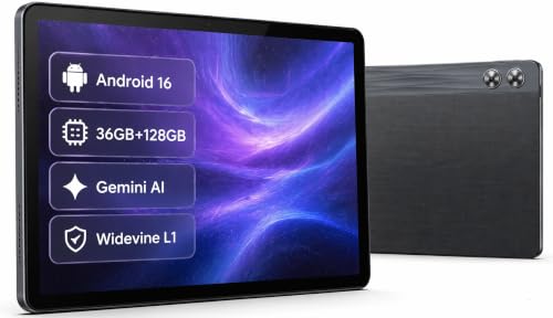 Image of Android Tablet 11 inch with Octa-Core Processor, 36GBRAM+128GB Storage, 7800mAh Large Battery, Gemini AI, 1TB Expandable, 5G /2.4G WiFi, BT 5.4,Dual Camera, Tablet for Study, Business&Entertainment