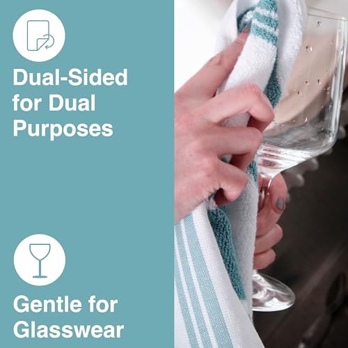 image for All-Clad Dual-Purpose Kitchen Towels: Highly Absorbent, Super Soft Lon