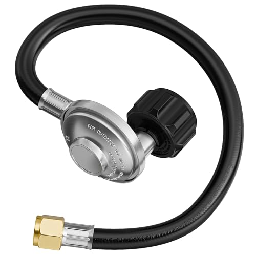 CALPOSE 28IN for Weber Hose and Regulator Kit Grill Regulator and Hose for Weber Spirit 300/400 Series Propane Regulator for Genesis/Spirit/Summit I/II Grill Regulator Replacement