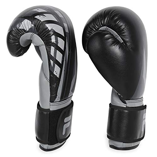 Fila Accessories Boxing Gloves For Men & Women - Kickboxing, Heavy Bag Punching Mitts, Mma, Muay Thai, Sparring Pro Training Equipment (14 Oz, Victory, Black) #TOP5