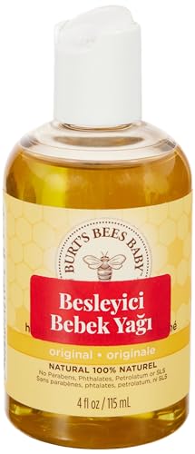 Burt'S Bees Baby Bee Nourishing Oil Bottles, 4-Ounce (Sunset Yellow)