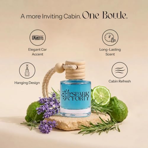 Image of Lavender Car Air Freshener Hanging | Car Perfume, 8 ml