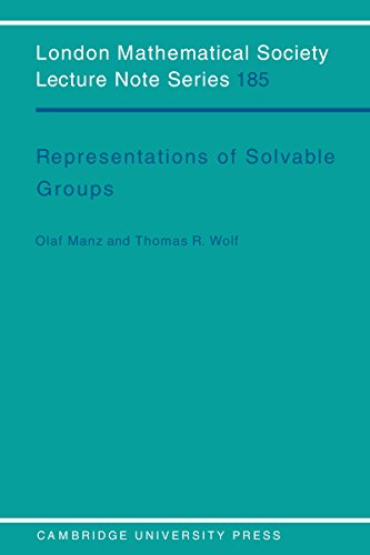 Representations of Solvable Groups (London Mathematical Society Lecture Note Series Book 185)