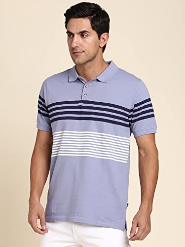 Image of Dennis Lingo Men Cotton Slim Fit Polo Half Sleeve T-Shirt