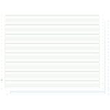 Exacompta 63612E Computerpapier 1000 Blatt endlos selbstdurchschreibend liniert 380mm x 11 1-lagig, Mikroperforation, 2 Seiten, abnehmbare Caroll-Bänder Weiß