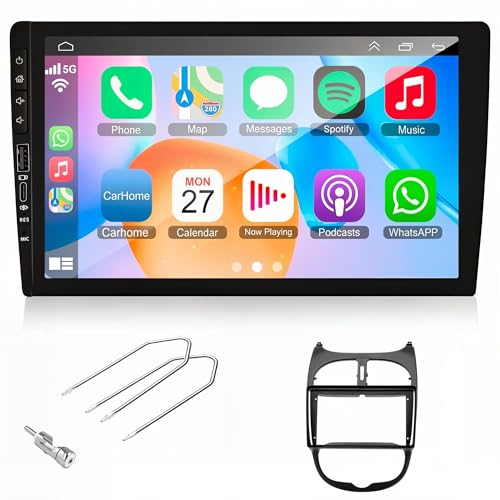 Autoradio Android 14 Peugeot 206 connecté CarPlay pour s'évader en musique lors de vos voyages