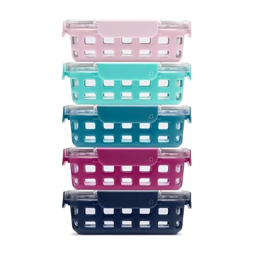 Ello Duraglass 10-Piece Set Meal Prep Glass Food Storage Containers (Evening Orchard)