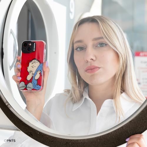 Case&Me Cover Per Iphone 14 A Tema Peanuts, Cover Iphone Snoopy, Protezione Della Fotocamera, Tasti Protetti, Trasparente Charlie - 4