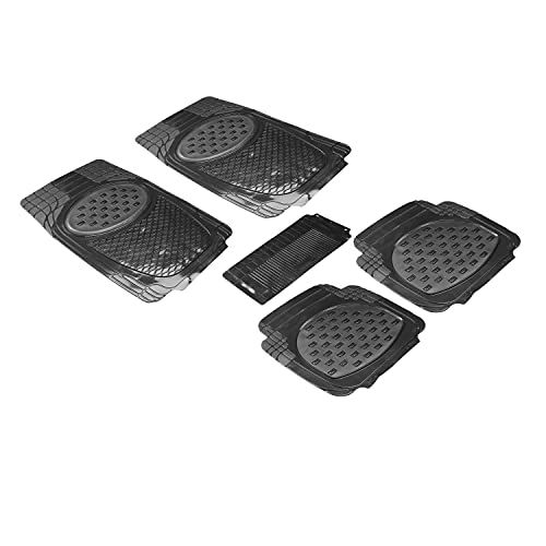 Image of Auto Hub Anty-Skid Rubber Car Floor Mats for Maruti Suzuki Swift New (Model : 2018-Till Date),Automotive Floor Mats - Black-Set of 5