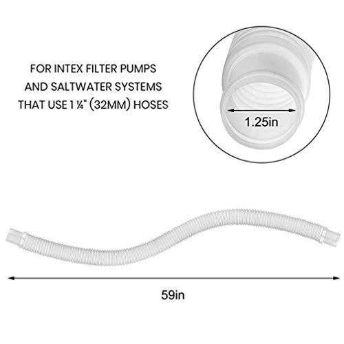 IMIKEYA Mangueira de substituição de piscina para mangueira de bomba de filtro de piscina, mangueira