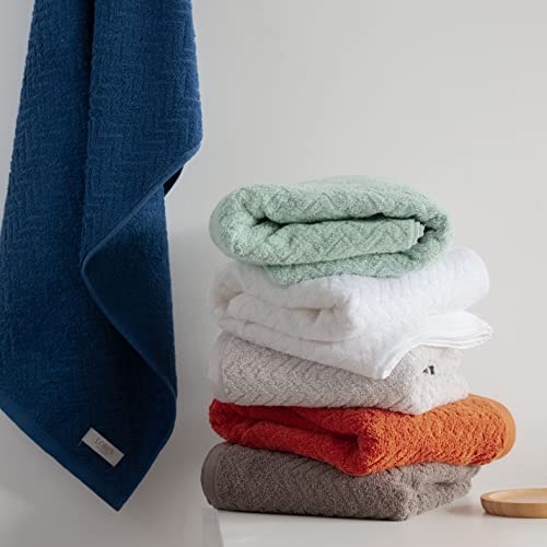 Jogo Toalhas de Banho com 5 peças Fio Penteado de Algodão PREMIUM - Milly Cinza